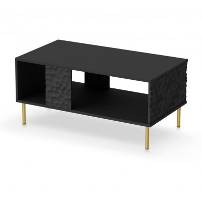 Стол журнальный HALMAR BULLET LAW-1 черный/золотой